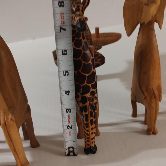 Hand Carved African Party Animal Set - Picture 12 of 16